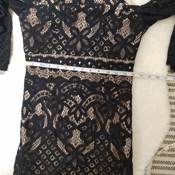 BARDOT Mila lace cold shoulder dress S - Picture 13 of 15